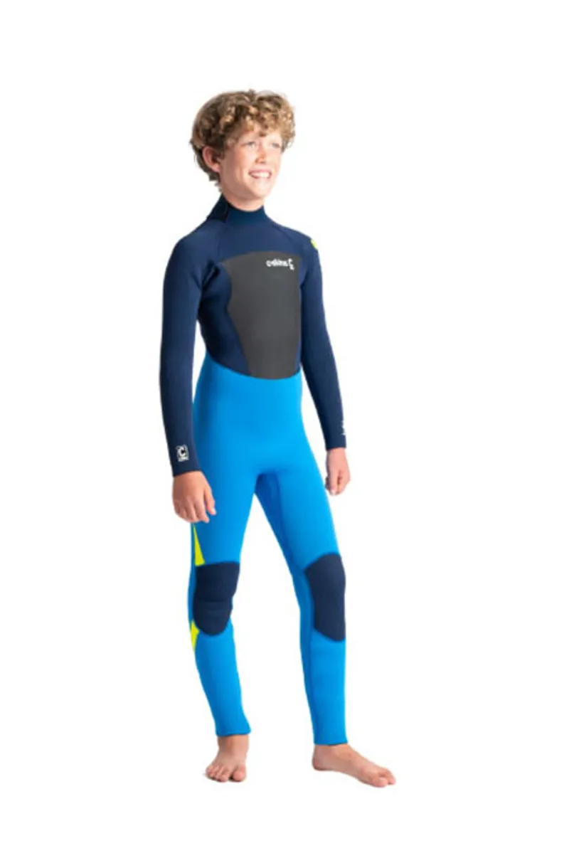C-Skins Legend 5:4:3 Junior Back Zip Steamer Cyan/Blue-7